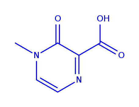 Molecular Structure of 120992-56-5 (Pyrazinoic acid, 3,4-dihydro-4-methyl-3-oxo- (6CI))
