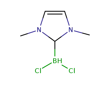 Molecular Structure of 1309690-26-3 (1,3-dimethylimidazol-2-ylidene dichloroborane)