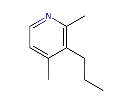 Molecular Structure of 121259-17-4 (Pyridine, 2,4-dimethyl-3-propyl- (9CI))