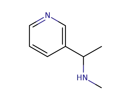 Molecular Structure of 120741-33-5 (3-Pyridinemethanamine,N,alpha-dimethyl-(9CI))