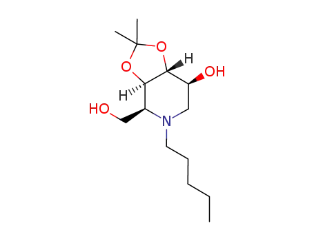 4-(hydroxymethyl)-2,2-dimethyl-5-pentylhexahydro-[1,3]dioxolo-[4,5-c]pyridin-7-ol
