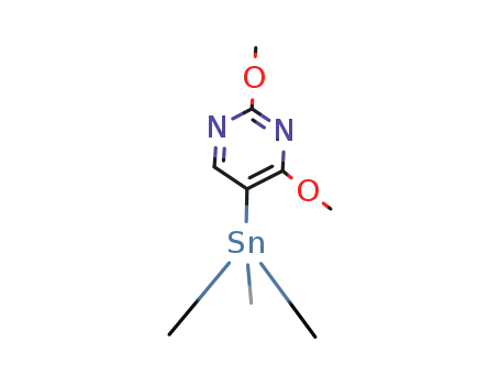 Pyrimidine, 2,4-dimethoxy-5-(trimethylstannyl)- (9CI)