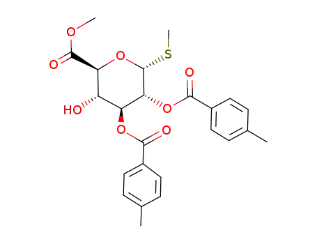 (2S,3S,4S,5R,6R)-3-Hydroxy-4,5-bis-(4-methyl-benzoyloxy)-6-methylsulfanyl-tetrahydro-pyran-2-carboxylic acid methyl ester