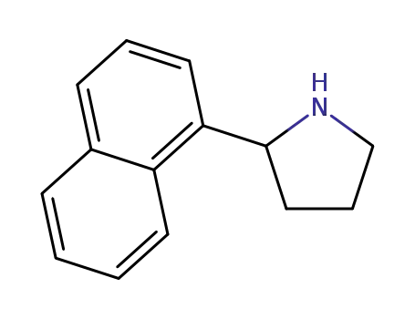 Molecular Structure of 121193-91-7 (2-(Naphthalen-1-yl)pyrrolidine)