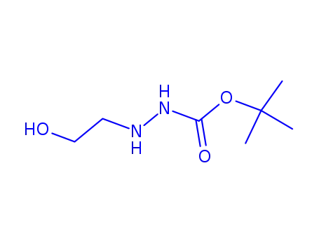 Molecular Structure of 121102-63-4 (Hydrazinecarboxylic acid, 2-(2-hydroxyethyl)-, 1,1-dimethylethyl ester (9CI))