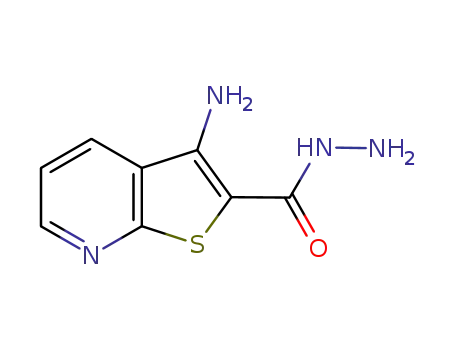 Molecular Structure of 890095-19-9 (3-AMINOTHIENO[2,3-B]PYRIDINE-2-CARBOHYDRAZIDE)