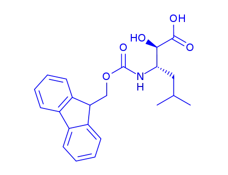 Molecular Structure of 1217603-26-3 (FMOC-(2R,3R)-3-AMINO-2-HYDROXY-5-METHYLHEXANOIC ACID)