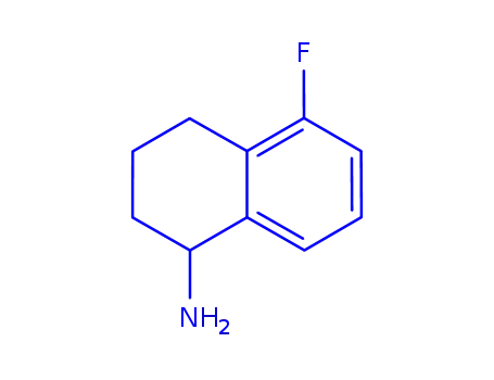 Molecular Structure of 907973-43-7 (5-FLUORO-1,2,3,4-TETRAHYDRO-NAPHTHALEN-1-YLAMINE HYDROCHLORIDE)