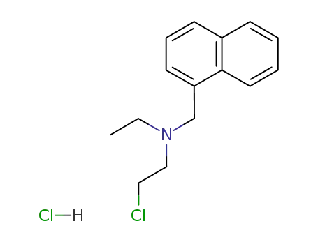 Molecular Structure of 1214-28-4 (2-chloro-N-ethyl-N-(naphthalen-1-ylmethyl)ethanaminium chloride)