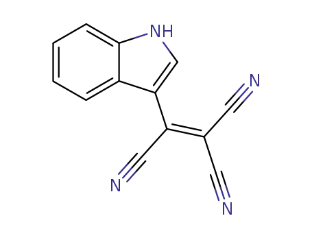 Molecular Structure of 1214-09-1 (2-(1H-indol-3-yl)ethene-1,1,2-tricarbonitrile)