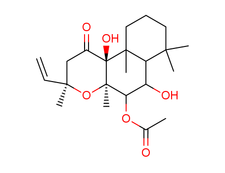 1H-Naphtho[2,1-b]pyran-1-one,5-(acetyloxy)-3-ethenyldodecahydro-6,10b-dihydroxy-3,4a,7,7,10a-pentamethyl-,(3R,4aR,5S,6S,6aS,10aS,10bS)-