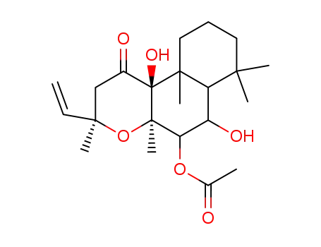 1H-Naphtho[2,1-b]pyran-1-one,5-(acetyloxy)-3-ethenyldodecahydro-6,10b-dihydroxy-3,4a,7,7,10a-pentamethyl-,(3R,4aR,5S,6S,6aS,10aS,10bS)-