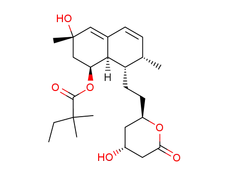 Molecular Structure of 134523-09-4 (6'-HYDROXY SIMVASTATIN)