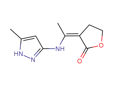 (3Z)-3-{1-[(5-methyl-1H-pyrazol-3-yl)amino]ethylidene}-4,5-dihydrofuran-2(3H)-one