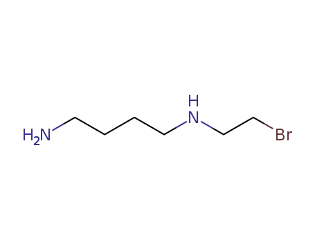 Molecular Structure of 129993-82-4 (4-(2-Bromoethyl)amino-1-butanamine)