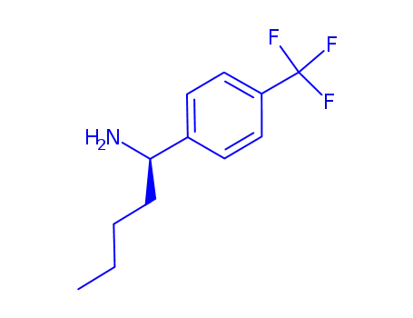 Molecular Structure of 869318-97-8 ((1R)-1-[4-(TRIFLUOROMETHYL)PHENYL]PENTYLAMINE)