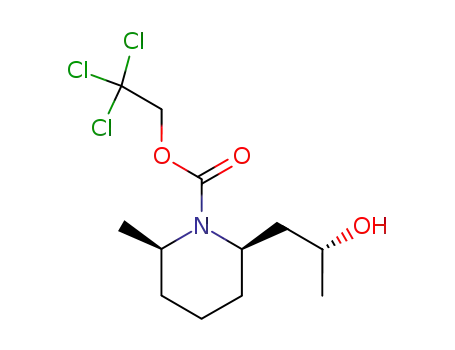 (2R,6R)-2-((R)-2-Hydroxy-propyl)-6-methyl-piperidine-1-carboxylic acid 2,2,2-trichloro-ethyl ester