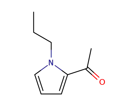 Molecular Structure of 121805-97-8 (Ethanone, 1-(1-propyl-1H-pyrrol-2-yl)- (9CI))