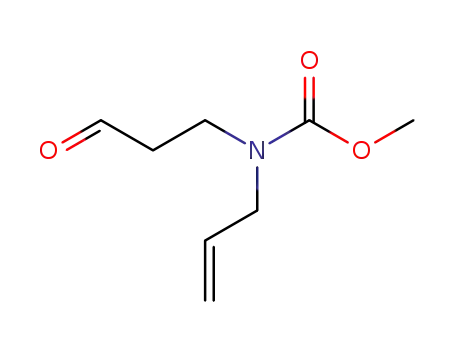 Molecular Structure of 121731-72-4 (Carbamic  acid,  (3-oxopropyl)-2-propenyl-,  methyl  ester  (9CI))