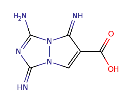 1H,5H-Pyrazolo[1,2-a]-s-triazole-6-carboxylicacid,2,3-dihydro-1,3,5-triimino-