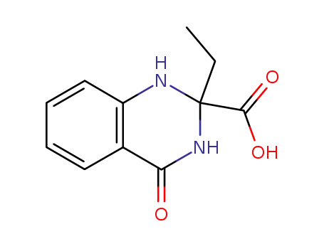 Molecular Structure of 129768-68-9 (2-Quinazolinecarboxylic  acid,  2-ethyl-1,2,3,4-tetrahydro-4-oxo-)