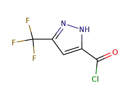 1H-피라졸-3-카르보닐 클로라이드, 5-(트리플루오로메틸)-(9CI)