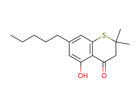 2,2-dimethyl-5-hydroxy-7-pentyl-2,3-dihydro-4H-1-benzothiopyran-4-one