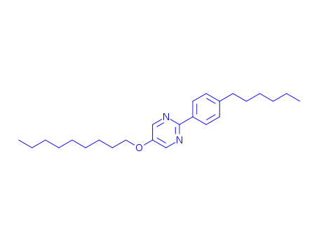 Molecular Structure of 121640-71-9 (2-(4-Hexylphenyl)-5-(nonyloxy)-pyrimidine)