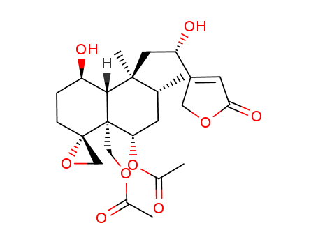 2(5H)-Furanone,4-[(1S)-2-[(1R,4R,4aR,5S,6R,8S,8aR)-8-(acetyloxy)-8a-[(acetyloxy)methyl]octahydro-4-hydroxy-5,6-dimethylspiro[naphthalene-1(2H),2'-oxiran]-5-yl]-1-hydroxyethyl]-