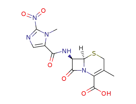 (6<i>R</i>)-3-methyl-7<i>t</i>-(3-methyl-2-nitro-3<i>H</i>-imidazole-4-carbonylamino)-8-oxo-(6<i>r</i><i>H</i>)-5-thia-1-aza-bicyclo[4.2.0]oct-2-ene-2-carboxylic acid