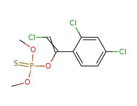 Thiophosphoric acid O-[2-chloro-1-(2,4-dichlorophenyl)vinyl]O,O-dimethyl ester