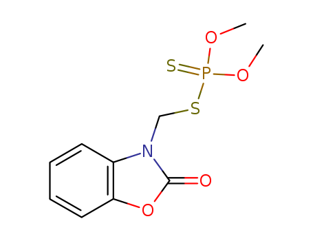 Dithiophosphoric acid O,O-dimethyl S-[(2-oxo-3(2H)-benzoxazolyl)methyl] ester