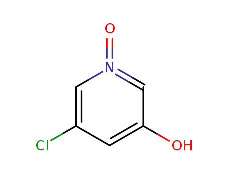 Molecular Structure of 130115-93-4 (3-Pyridinol,5-chloro-,1-oxide(9CI))
