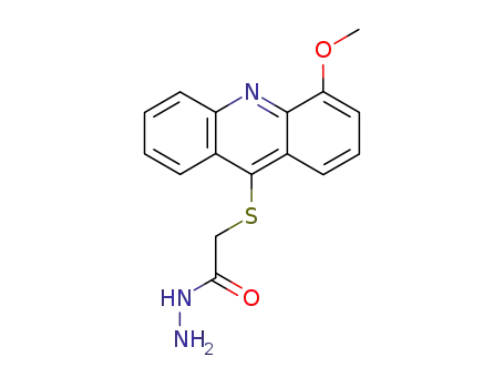 Molecular Structure of 129885-04-7 (2-[(4-methoxyacridin-9-yl)sulfanyl]acetohydrazide)