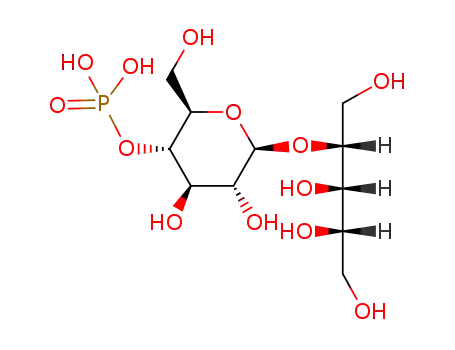 Molecular Structure of 121496-69-3 (2-O-glucopyranosylribitol-4'-phosphate)