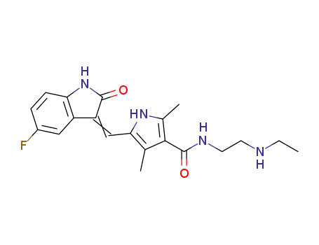 Molecular Structure of 356069-16-4 (N-desethyl sunitinib)