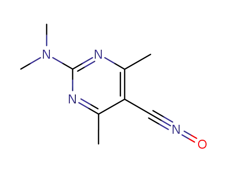 Molecular Structure of 13012-33-4 (N,N,4,6-tetramethyl-5-[(oxido-lambda~5~-azanylidyne)methyl]pyrimidin-2-amine)