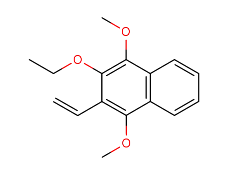 Molecular Structure of 121444-83-5 (2-ethenyl-3-ethoxy-1,4-dimethoxynaphthalene)