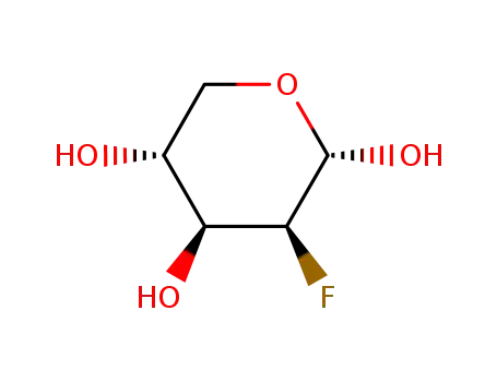 Molecular Structure of 129939-84-0 (alpha-D-Xylopyranose,2-deoxy-2-fluoro-(9CI))
