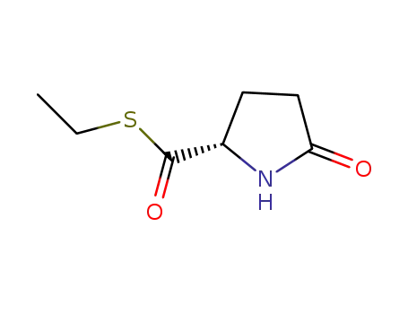 Molecular Structure of 1298024-11-9 ((2S)-5-Oxo-2-pyrrolidinecarbothioic Acid S-Ethyl Ester)