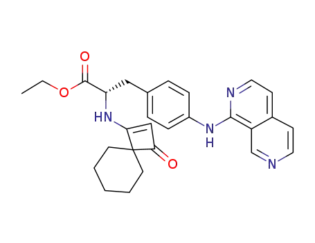 (S)-ethyl 3-(4-(2,7-naphthyridin-1-ylaMino)phenyl)-2-(3-oxospiro[3.5]non-1-en-1-ylaMino)propanoate