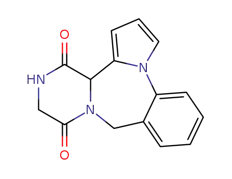 12,13-Dihydro-9H,11H-pyrazino(2,1-c)pyrrolo(1,2-a)(1,4)benzodiazepine-11,14(14aH)-dione