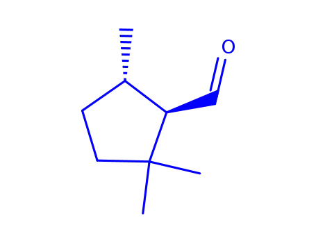 Molecular Structure of 122052-80-6 (Cyclopentanecarboxaldehyde, 2,2,5-trimethyl-, trans- (9CI))