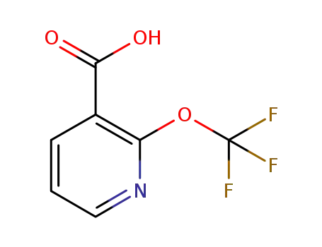 Molecular Structure of 1221171-92-1 (2-trifluoromethoxy nicotinic acid)