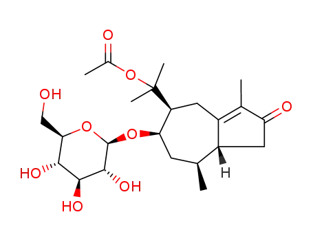 (1β,7β,8β,10β)-11-O-acetyl-8,11-dihydroxy-4-guaien-3-one 8-O-β-D-glucopyranoside