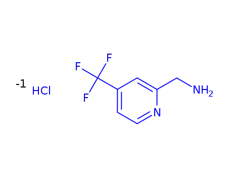 Molecular Structure of 1303968-41-3 (C-(4-Trifluoromethyl-pyridin-2-yl)-methylamine dihydrochloride)