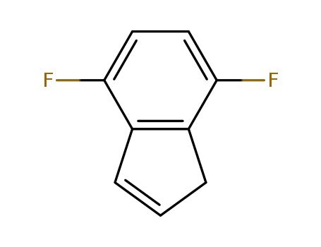 Molecular Structure of 130408-18-3 (1H-Indene,4,7-difluoro-(9CI))