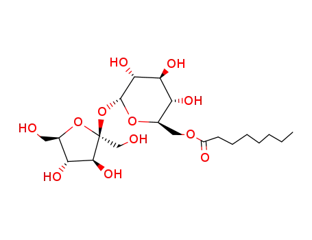 Molecular Structure of 13039-39-9 (6-Octanoyl Sucrose)