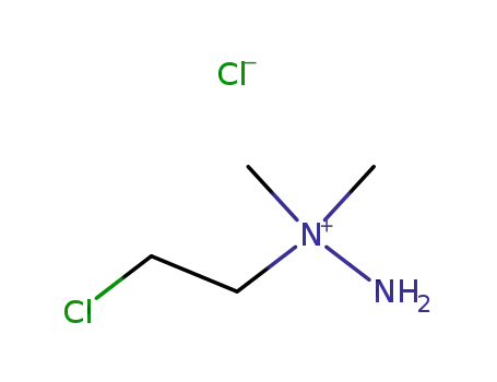 Molecular Structure of 13025-69-9 (1-(2-chloroethyl)-1,1-dimethylhydrazinium chloride)