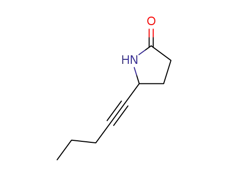 2-Pyrrolidinone, 5-(1-pentynyl)- (9CI)